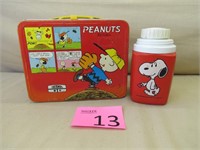 1965 Peanuts by Schulz Lunch Box with Thermos