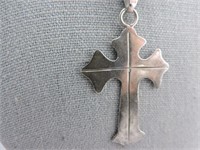 Mexico 925 Silver Cross Pendant