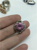 Size 7 Ring Pink Topaz