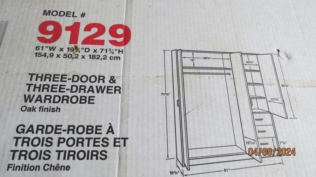 Wardrobe closet-new in box