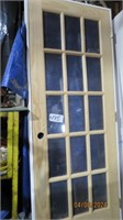 French Door-clear glass with Frame