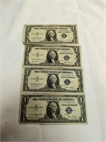 1935D,E,F,G One Dollar Silver Certificates