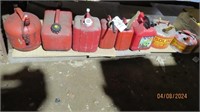 Assorted Gas Cans