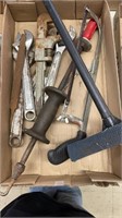 Assorted Tools and windshield cleaners