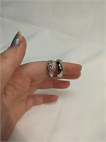 2 Silver Tone Rings Sizes  8 & 9
