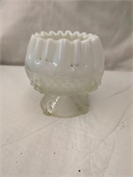 Vintage Opalescent Rose Bowl 4 1/2" tall