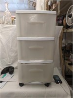 3 Stackable Drawers w / Wheels 77" x 14" x 13"
