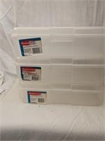 3 - 1.8 Gallon Rubbermaid Snap Storage Cases