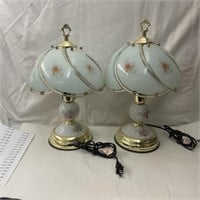 2 Matching Touch Lamps - Working