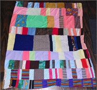 Mid Century Hand Sewn Patch Work Quilt
