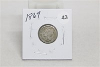 1869P 3 Cents