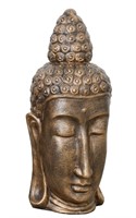 Long Buddha Head Large Glossy Gold Black