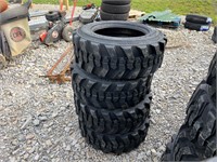 4 Unused 10-16.5 Skid Steer Tires