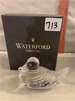 WATERFORD DUCK PAPERWEIGHT ORIGINAL BOX