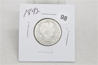 1892P Barber Quarter