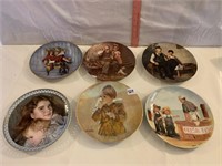 6 COLLECTOR PLATES INCL NORMAN ROCKWELL,
