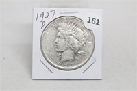 1927D Peace Dollar