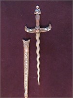 A Ceremonial Egyptian Dagger With Sheath