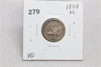 1858 LL Cent-VG