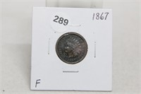 1867 Cent-F
