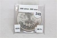 1976 France-50 Francs-Silver