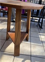OCTAGON WOOD TABLE