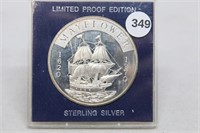 1 Â½ ounce silver round-Mayflower