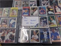 5 sheets 1990s Baseball 90 cards