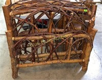 2 twin twig/willow beds-headboards-39"tall-