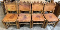 4 Monterrey Furniture Co. Chairs- w/CA burned