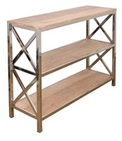 Natural Mango Stainless Bookcase