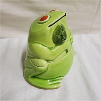 Frog ceramic container
