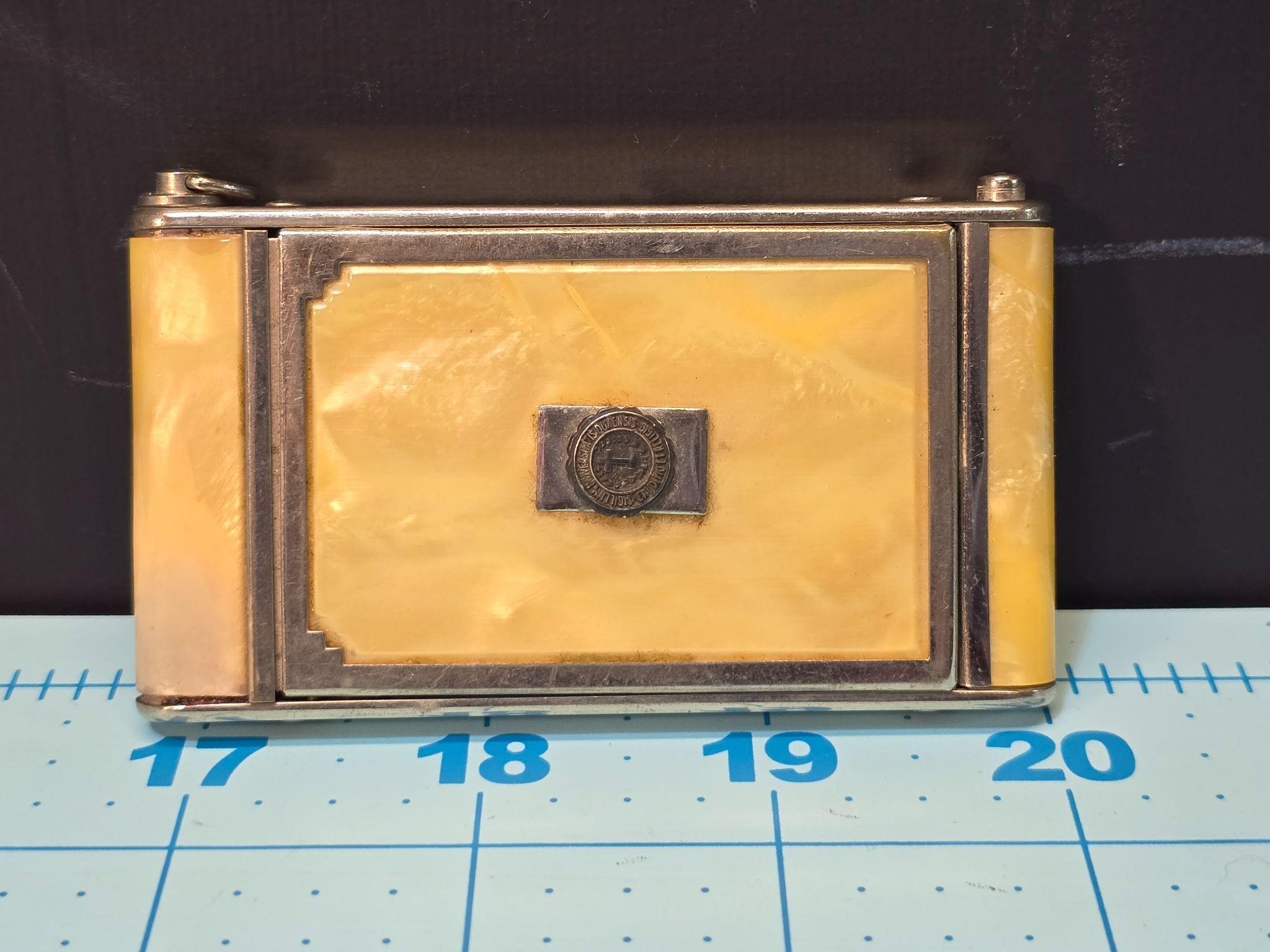 Vtg celluloid Girey Camera Compact with Duke Seal
