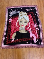 Vintage Barbie Throw Blanket