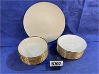 Lenox Bowls, Qty: 8, Saucers, Qty: 9, 1-Platter