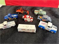 EIGHT ALL METAL TRUCKS & CAMPER