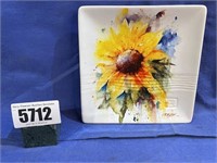 Sunflower Plate, Crouser, Microwave/DW Safe