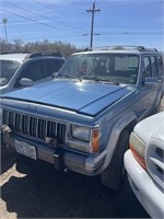 458037 - 1992 Jeep Cherokee Blue