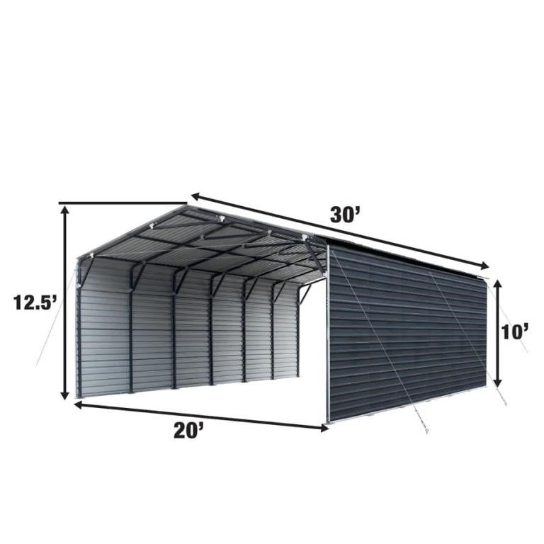 20’x30’ Metal Garage Carport- Unused