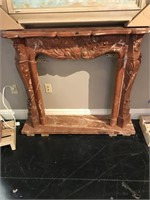 Red Marble Mantel 6086