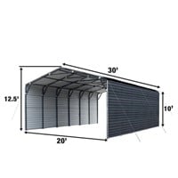 20’x30’ Metal Garage Carport- Unused
