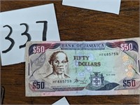 Bank of Jamaica $50 Dollar Bill