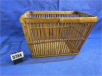 Vintage Rectangle Basket w/Handles,
