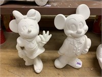 UNFINISHED CERAMICS, READY TO PAINT, MICKEY AND