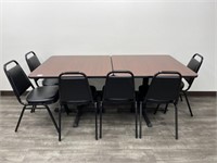 (2) Break room tables with 6 chairs.
Tables