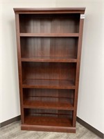Wooden bookcase. 72in tall x 36in wide x 12in