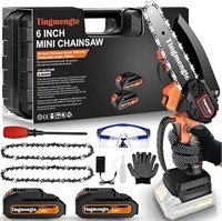 Sealed - Mini Chainsaw 6 Inch, Cordless Mini Chain