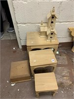 WOOD PROJECTS, NESTING TABLES, BOX, BIRD HOUSE