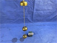 3 Brass Bell Wind Chime, 13"T