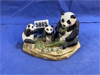 Panda Bear Family Figurine